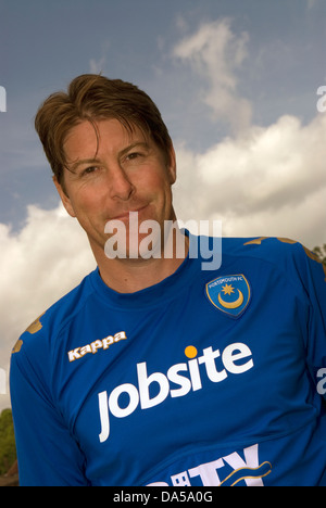 Ancien joueur de football angleterre portsmouth et Darren anderton à un match d'exhibition, fernhurst, Haslemere, Surrey, UK. Banque D'Images