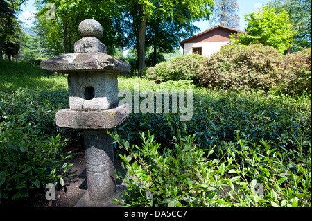 La Suisse, l'Europe, Tessin, Lugano, thé, Casa del Te, Monte Verita, thé, thé, figure de pierre Banque D'Images