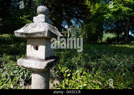 La Suisse, l'Europe, Tessin, Lugano, thé, Casa del Te, Monte Verita, thé, thé, figure de pierre Banque D'Images