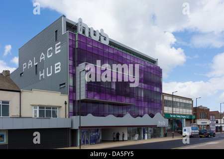 Le Palais moyeu sur front de mer, Redcar un nouveau bâtiment pour abriter les entreprises dans les industries de la création. Banque D'Images