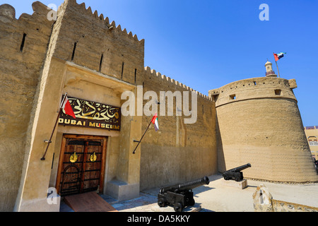 Émirats Arabes Unis, ÉMIRATS ARABES UNIS, Dubai, Dubaï City, Old Fort, l'architecture, unis, fort, historique, l'histoire, le musée, le vieux navire, Banque D'Images