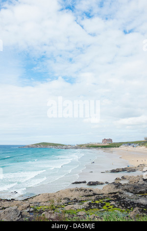 La plage de Fistral, Newquay, Cornwall Banque D'Images