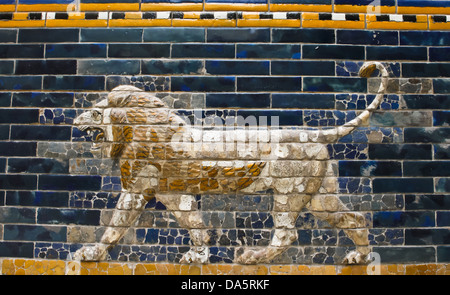 La sculpture de la porte d'Ishtar Banque D'Images