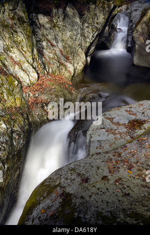 USA, United States, Amérique, Amérique du Nord, la Côte Est, New England, New York, d'une chute d'eau, ruisseau, Ruisseau Bear, falls, Texas Banque D'Images