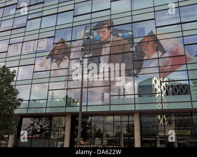 Dr Who, image sur BBC Media City studios, BBC Quay House at UK Salford Quays , Manchester, Angleterre, Royaume-Uni, M50 2QH Banque D'Images