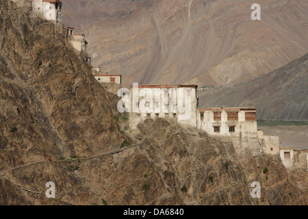 La culture, le couvent, monastère bouddhiste, gompa, Karsha, Karsha Gompa, la religion, le bouddhisme, Padum, Zanskar, vallée, Kargil, Jammu, Banque D'Images