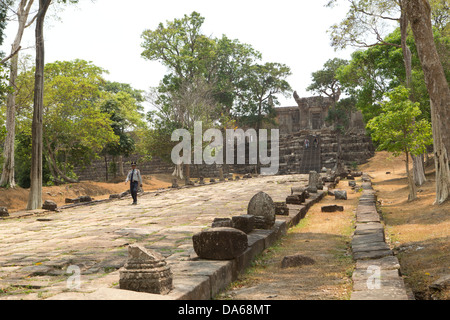 Prasat Preah Vihear Cambodge Cambodge isolated Banque D'Images