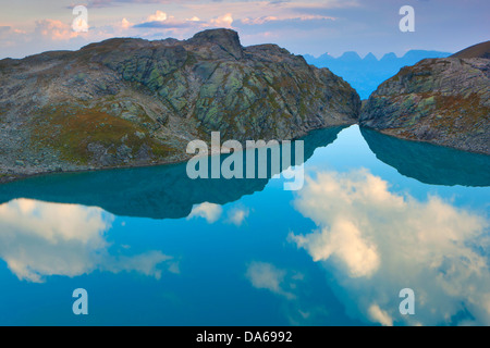 Wildsee, lac, Suisse, Europe, canton, Saint-Gall, Thurgovie, domaine de Sargans, Pizol, cinq lacs, lac de montagne, de la réflexion, Banque D'Images