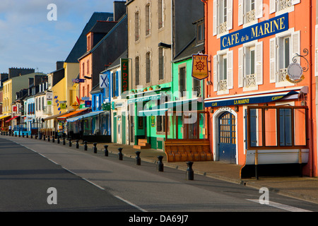 Camaret-sur-Mer, France, Europe, Bretagne, département Finistère, presqu'île de Crozon, pêche, petite ville, maisons, maisons, Banque D'Images