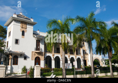 Puerto Rico, Caraïbes, Antilles, Antilles, San Juan, restaurant, bâtiment, construction, architecture, style colonial, Banque D'Images