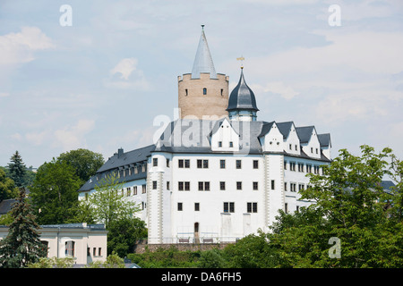 Avec le château Schloss Hohenstadt garder 'Dicker Heinrich' ou 'Fat Henry' Banque D'Images