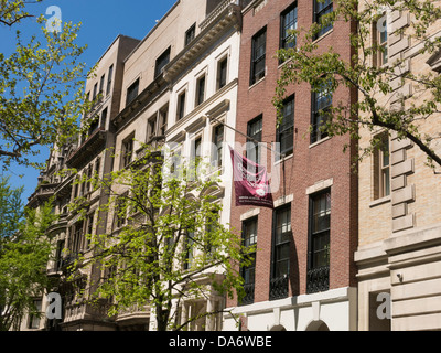 East 78th Street avec l'école Rudolf Steiner, NYC Banque D'Images
