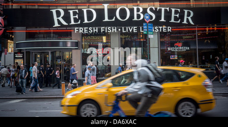 Un homard rouge restaurant à Times Square à New York Banque D'Images