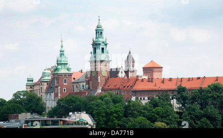 Château Royal de Wawel à Cracovie Pologne Banque D'Images