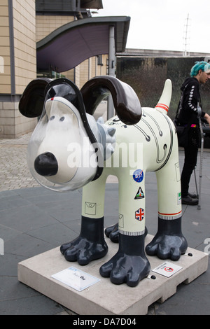 Gromit Unleashed est un projet d'art de lever des fonds pour Wallace et Gromits Grand appel, le Bristol Centre hospitalier pour enfants de l'organisme de bienfaisance. Banque D'Images