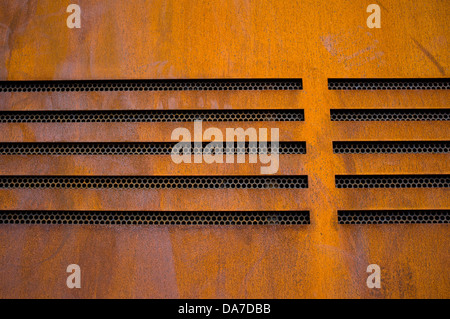 Grille de métal rouillé Banque D'Images