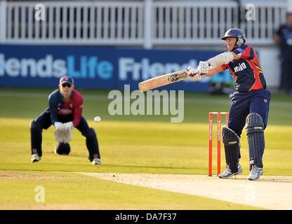 Canterbury, UK. 5 juillet, 2013. Greg Smith (Essex). V Kent Essex. La vie d'amis T20. Le Spitfire au sol. St Lawrence. Canterbury. Kent. Credit : Sport en images/Alamy Live News Banque D'Images