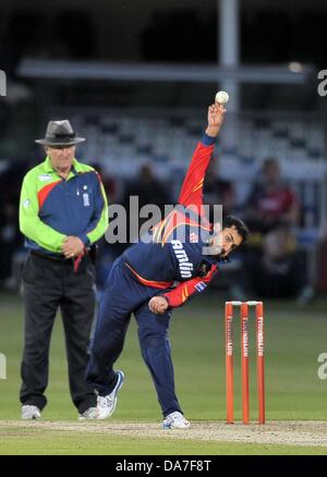 Canterbury, UK. 5 juillet, 2013. Ravi Bopara (Essex). V Kent Essex. La vie d'amis T20. Le Spitfire au sol. St Lawrence. Canterbury. Kent. Credit : Sport en images/Alamy Live News Banque D'Images