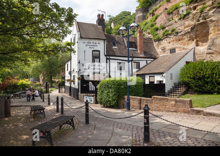 Ye Olde Trip to Jerusalem Inn, Nottingham, Nottinghamshire, Angleterre Banque D'Images