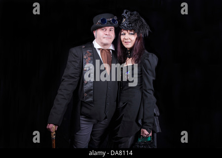 Couple Steampunk Banque D'Images