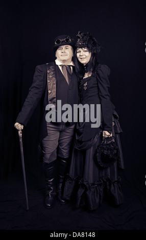 Couple Steampunk Banque D'Images