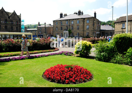 Baignoire Gardens, Bakewell, Derbyshire, Angleterre. Banque D'Images