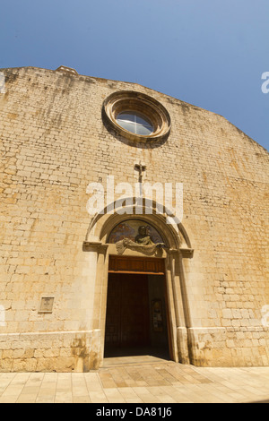 Eglise de Saint Pierre à Figueres, en Catalogne, Espagne. Église gothique du siècle XII-XV Banque D'Images