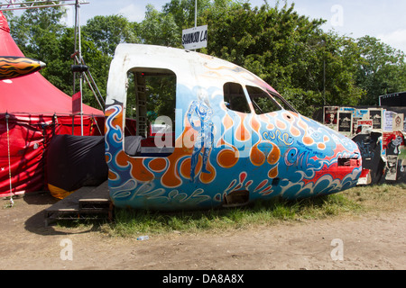 L'Unfairground au festival de Glastonbury 2013. Banque D'Images