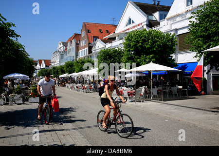 Maisons à Augustenstraße 30, Lübeck Travemünde, Schleswig-Holstein, côte de la mer Baltique, l'Allemagne, de l'Europe Banque D'Images