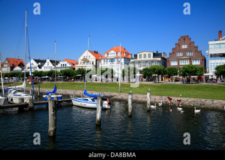 Maisons à Augustenstraße 30, Lübeck Travemünde, Schleswig-Holstein, côte de la mer Baltique, l'Allemagne, de l'Europe Banque D'Images