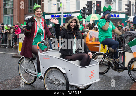 Défilé de la Saint-Patrick, Dublin, Irlande, 17 mars 2013. Banque D'Images