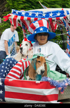 4 juillet char, le 4 juillet 2013, l'Oregon Manzanite Banque D'Images