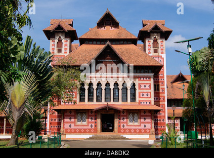 Napier Museum Palace Trivandrum Thiruvananthapuram sur l'Architecture Banque D'Images