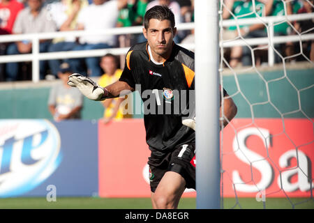 Pasadena, Californie, USA. 7 juillet, 2013. Jaime Penedo # 1 du Panama au cours de la Gold Cup 2013 match entre le Mexique et le Panama le 7 juillet 2013 au Rose Bowl de Pasadena, CA. Credit : Brandon Parry / Newsport/Alamy Live News Banque D'Images