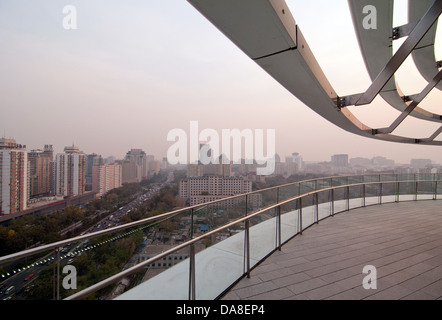 L'immeuble Soho Galaxy au design ultra moderne, une merveille architecturale par l'architecte renommé Zaha Hadid à Beijing, en Chine. © Olli Geibel Banque D'Images