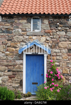 Old Ship Inn cottage, Holy Island, Lindisfarne, Northumberland, England Banque D'Images