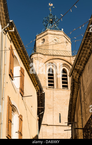 Village de Caux, Hérault, Languedoc-Roussillon, France Banque D'Images