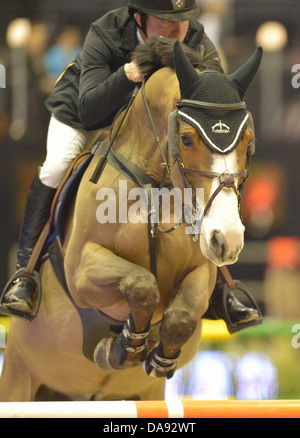 La suisse, Bâle, cso, concours, aucune version du modèle, CSI, cheval, cavalier, cheval, équitation, aucune version du modèle, Michael Whitac Banque D'Images