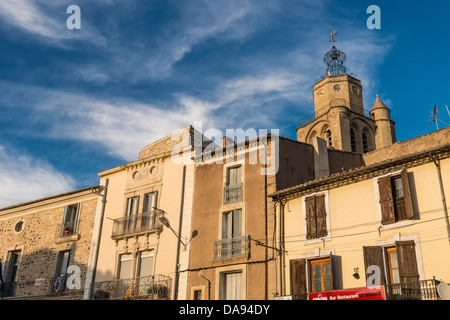 Village de Caux, Hérault, Languedoc-Roussillon, France Banque D'Images