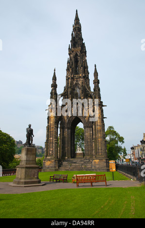 Walter Scott Monument à East Princes Street Gardens centre d'Édimbourg en Écosse Grande-bretagne angleterre Europe Banque D'Images