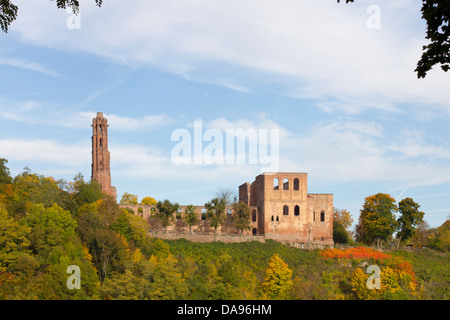 Allemagne, Rhénanie-Palatinat, ruines du cloître, Limbourg, Bad Dürkheim, murs, ruines, mur, bâtiment, point d'intérêt, Banque D'Images