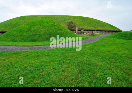 L'UNION EUROPÉENNE, l'Unesco, site archéologique, l'archéologie, Boyne, Bru Na Boinne, Cnobha, comté de Meath, Donore, Europe, Union européenne, Histor Banque D'Images