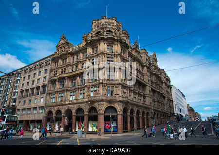 Jenners Edinburgh Building, Princes Street et South St David Street, Édimbourg Banque D'Images