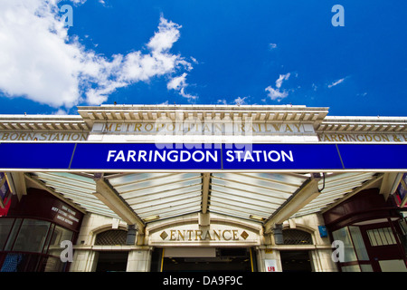 La station de Farringdon-London Banque D'Images