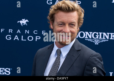 L'acteur australien Simon Baker et directeur joue comme Patrick Jane dans la série TV 'The Mentalist' Banque D'Images