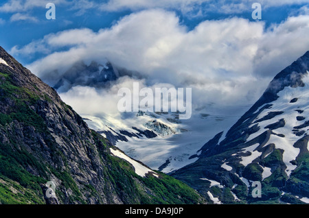 , Glacier, Chugach National Forest, région de Portage Lake, Alaska, USA, paysage Banque D'Images