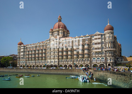 L'Inde, l'Inde, Asie, Maharashtra, Mumbai, Bombay, la ville, le Taj Mahal Hotel, Taj Mahal, célèbre, immeuble, hôtel, symbole Banque D'Images