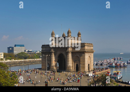 L'Inde, l'Inde, Asie, Maharashtra, Mumbai, Bombay, Ville, District, Colaba, porte de l'Inde, l'Inde du Sud, Bâtiment, passerelle, Banque D'Images