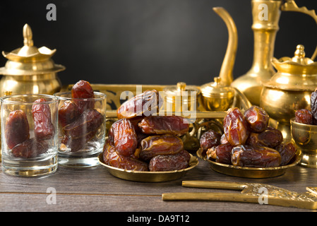 Ramadan food également connu sous le nom de kurma , dates Palm Banque D'Images