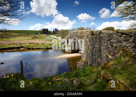 Turnpike bridge à deux ponts à Dartmoor. près de Princetown Devon. Banque D'Images